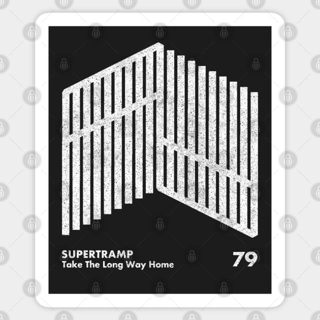 Supertramp / Minimal Graphic Design Tribute Sticker by saudade